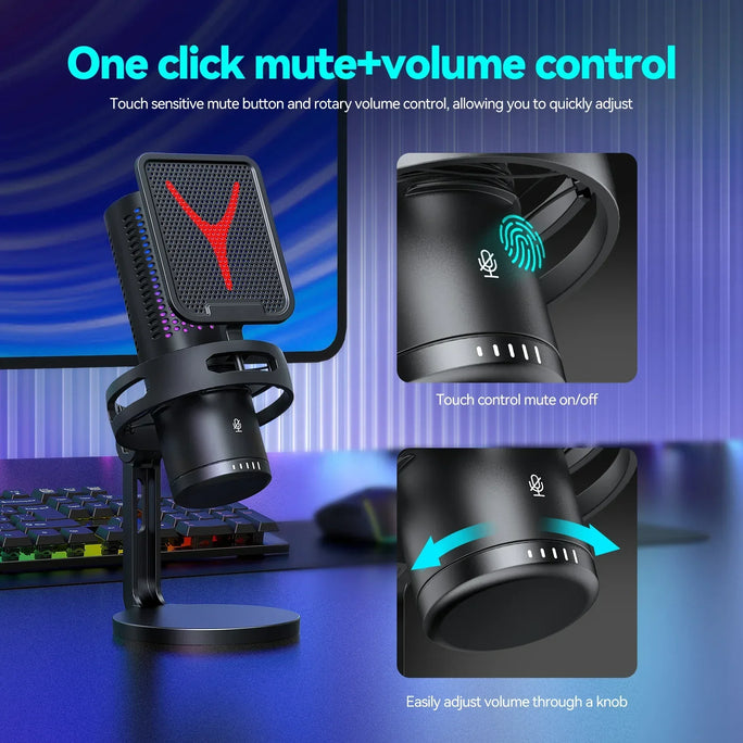 Professional RGB Gaming Microphone